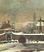 Wouter Johannes van Troostwijk The Raampoortje Gate at Amsterdam china oil painting reproduction